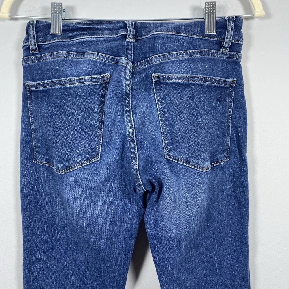 DL1961 Florence Instasculpt‎ Pacific Mid Rise Skinny Jeans Dark Wash Women's 27